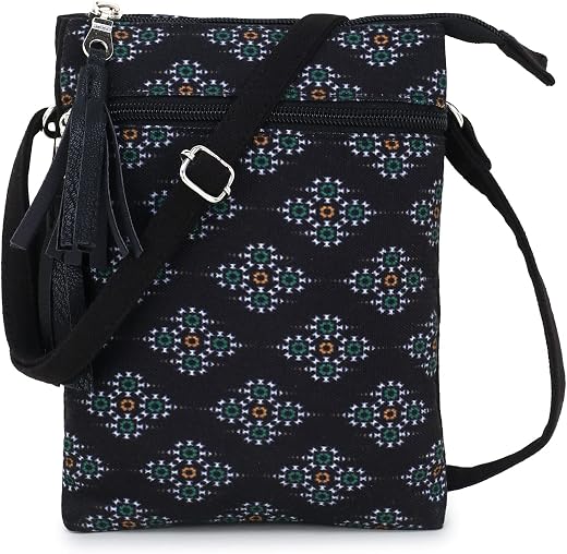 Anekaant Canvas Chevron Printed Sling Bag