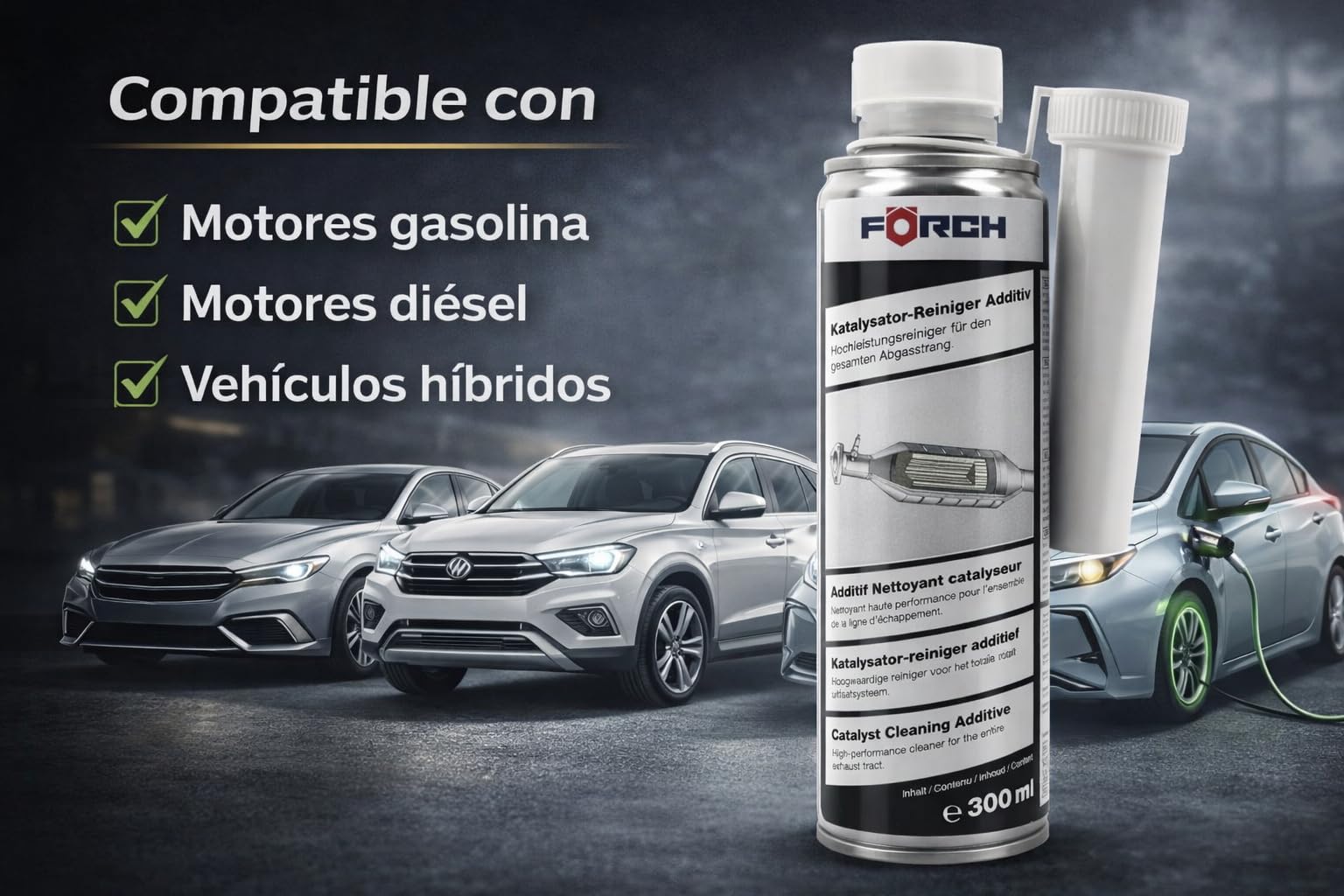 Aditivo Descarbonizante para Motores Diésel y Gasolina 300 ml – Tratamiento Curativo - Limpieza EGR, Turbo, Catalizador, Filtro de Partículas y Turbocompresor. Reduce Emisiones y Mejora Combustión