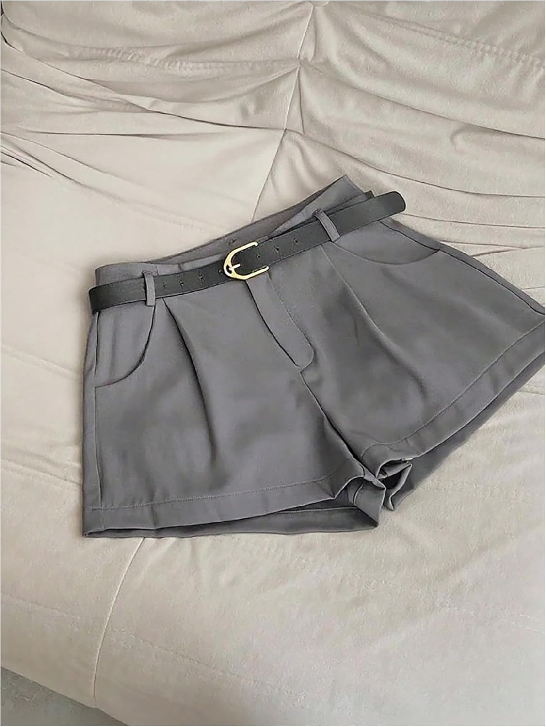 Floerns Women's High Waisted Wide Leg Pleated Shorts Business Casual Work Office Dressy Shorts - Image 4