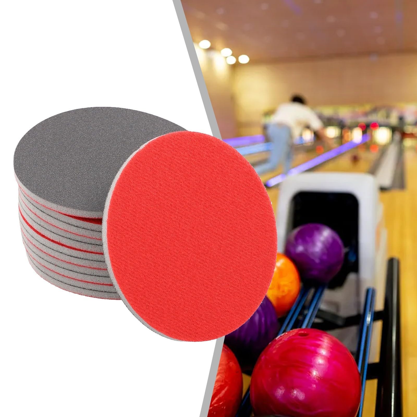 Essential Lot de 24 patins de ponçage pour bowling pour un traitement efficace (12 x 500 ))