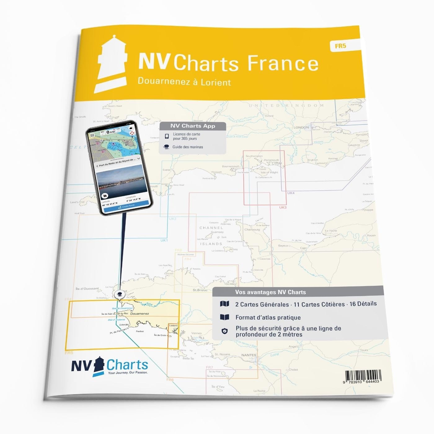 NV Charts Atlas Douarnenez à Lorient FR5