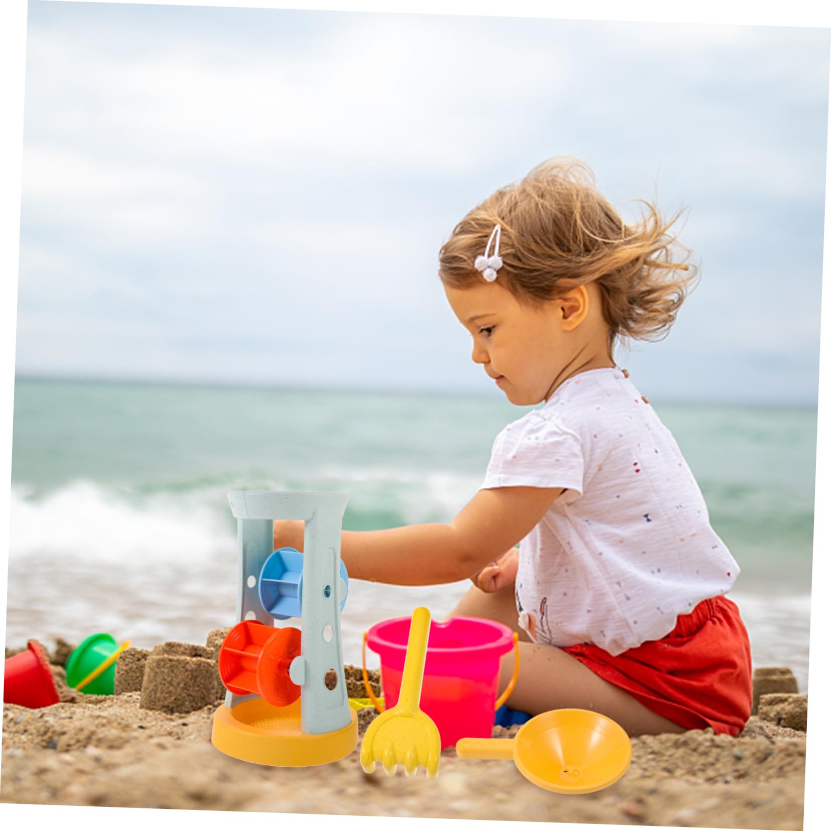 Secchiello Mare Giocattolo in Plastico per Bambini, Beach Toy | Atmosfera Estiva, Giochi per Spiaggia e Sabbia, Uso Seaside e School, per Bambini