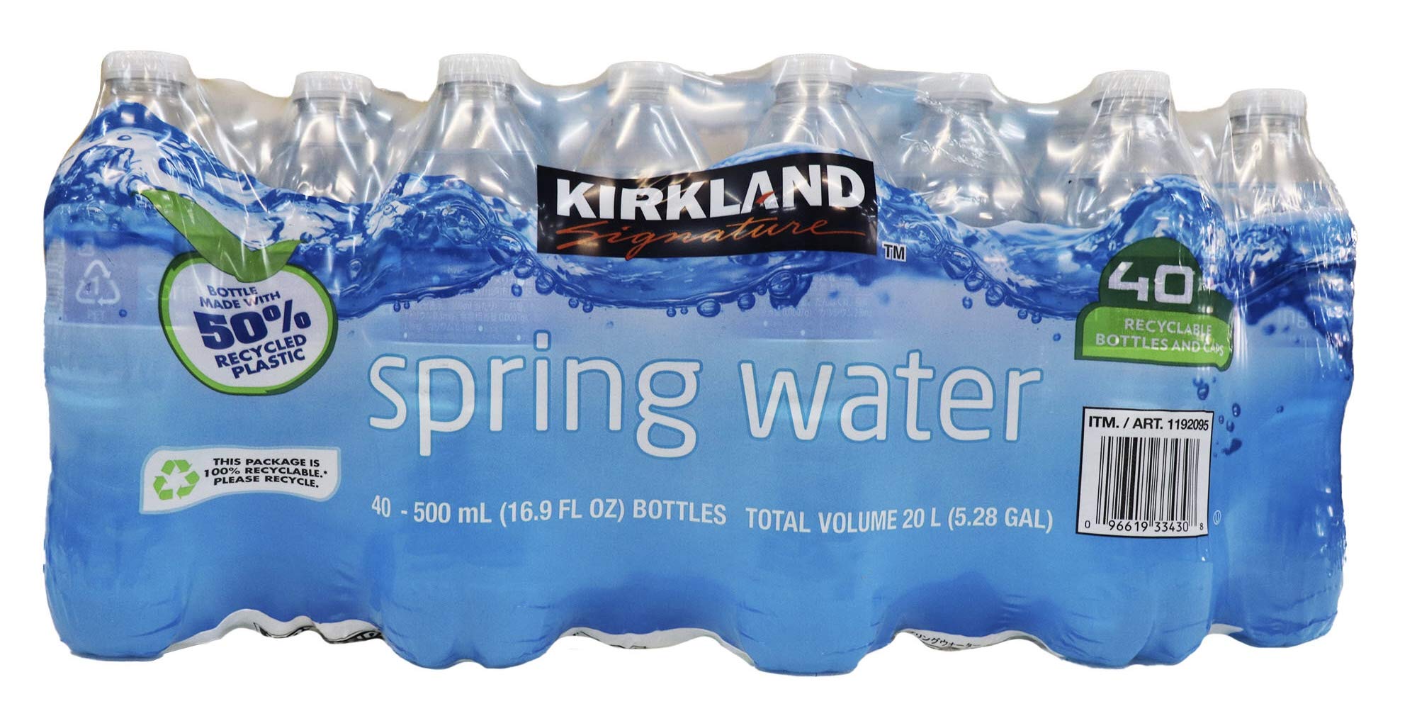 Amazon | KIRKLAND SIGNATURE スプリング ウォーター 500ml×40本 