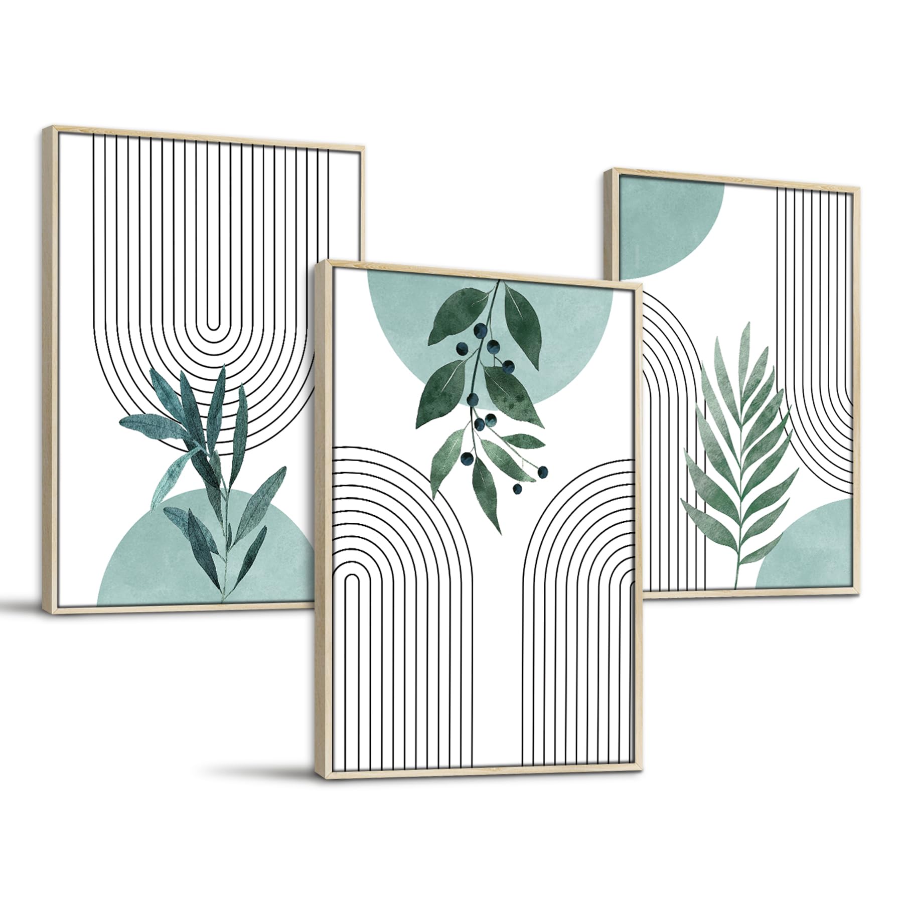 Amazon.com: SERIMINO Sage Green Wall Art Framed, Botanical Boho