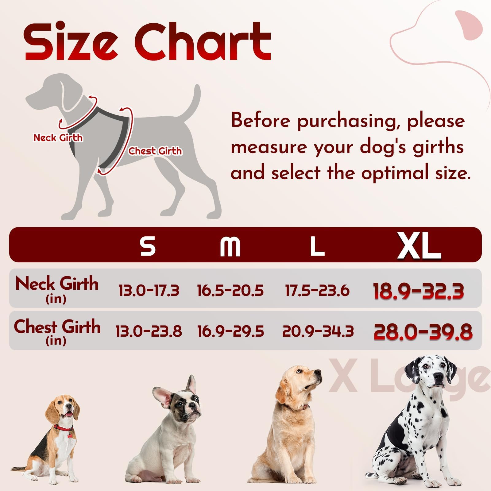 Eagloo Harnais pour chiens de grande taille, harnais réglable anti-traction pour chien avec 3 boucles, harnais rembourré doux, facile à promener avec poignée, gilet réfléchissant anti-étranglement