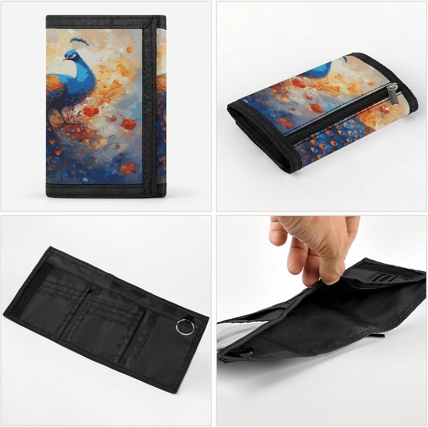 Stylish Trifold Wallet Slim Minimalist Front Pocket Cards Purse image 5