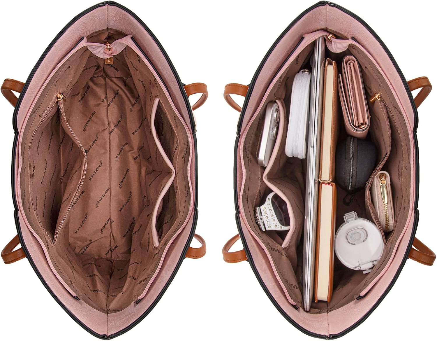 Montana West Tote Bags for Women Medium Top Handle Satchel Purses - Image 6