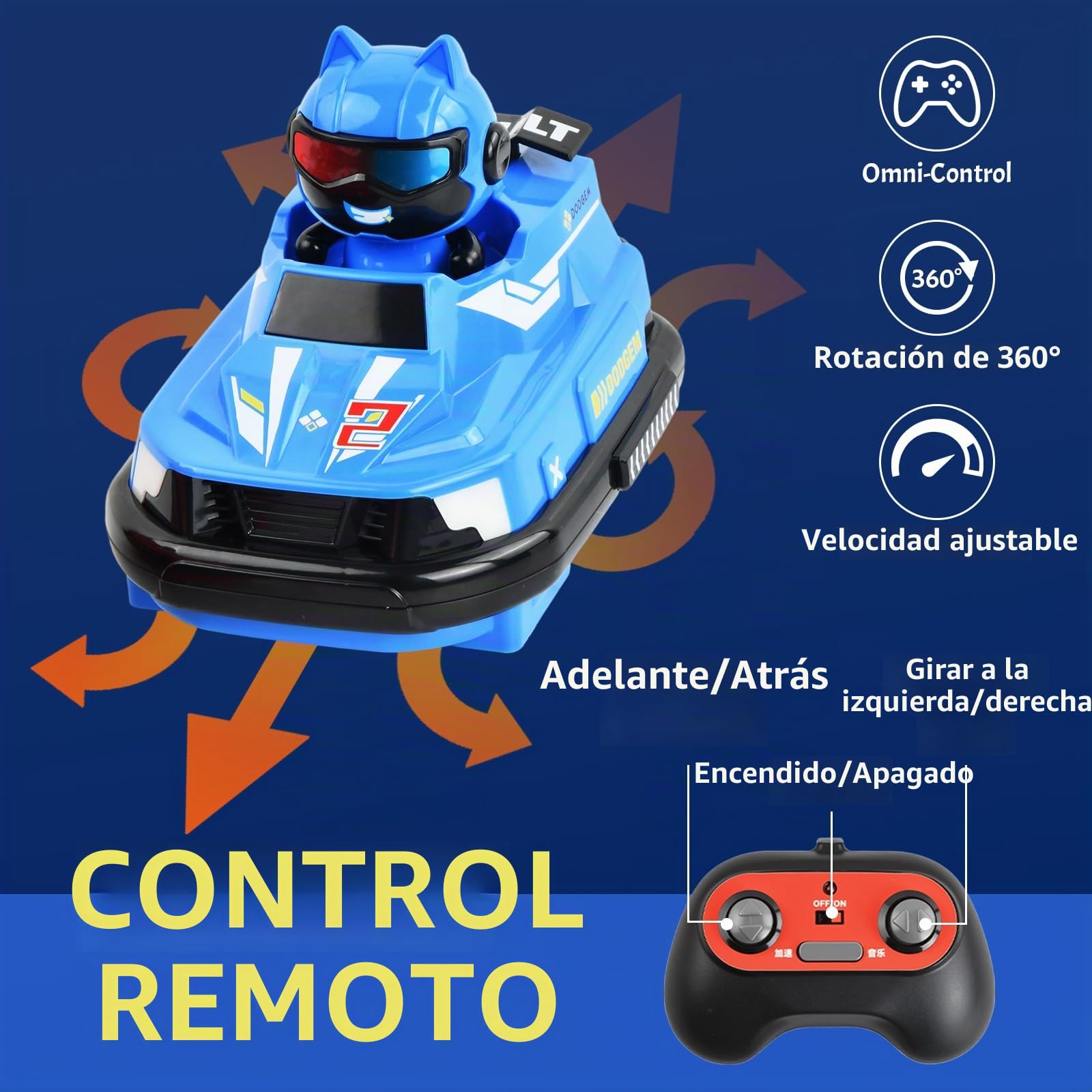 2 Piezas Coche de Parachoques con Control Remoto, Coche Teledirigido para Niños, Coche de Juguete de Colisión, Coche de Choque de Muñeca de Eyección, Coches de Choque de Batalla Teledirigidos