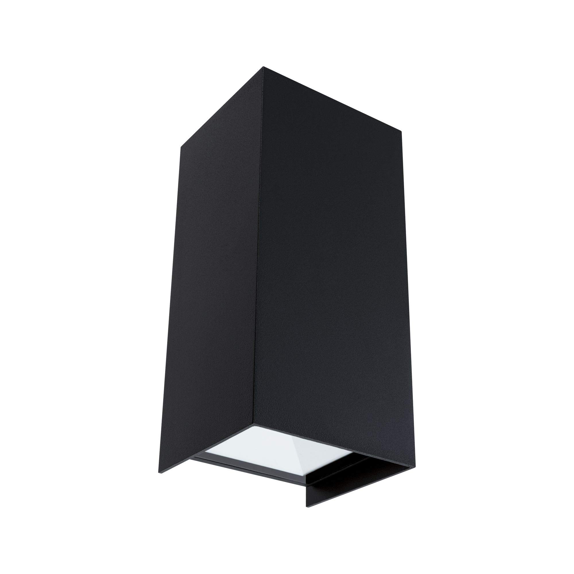 Paulmann 94325 - Set di 2 lampade LED per esterni Flame IP65, luce bianca calda, rettangolare, incl. 2 x 5,8 Watt, illuminazione per esterni, in alluminio, 3000 K