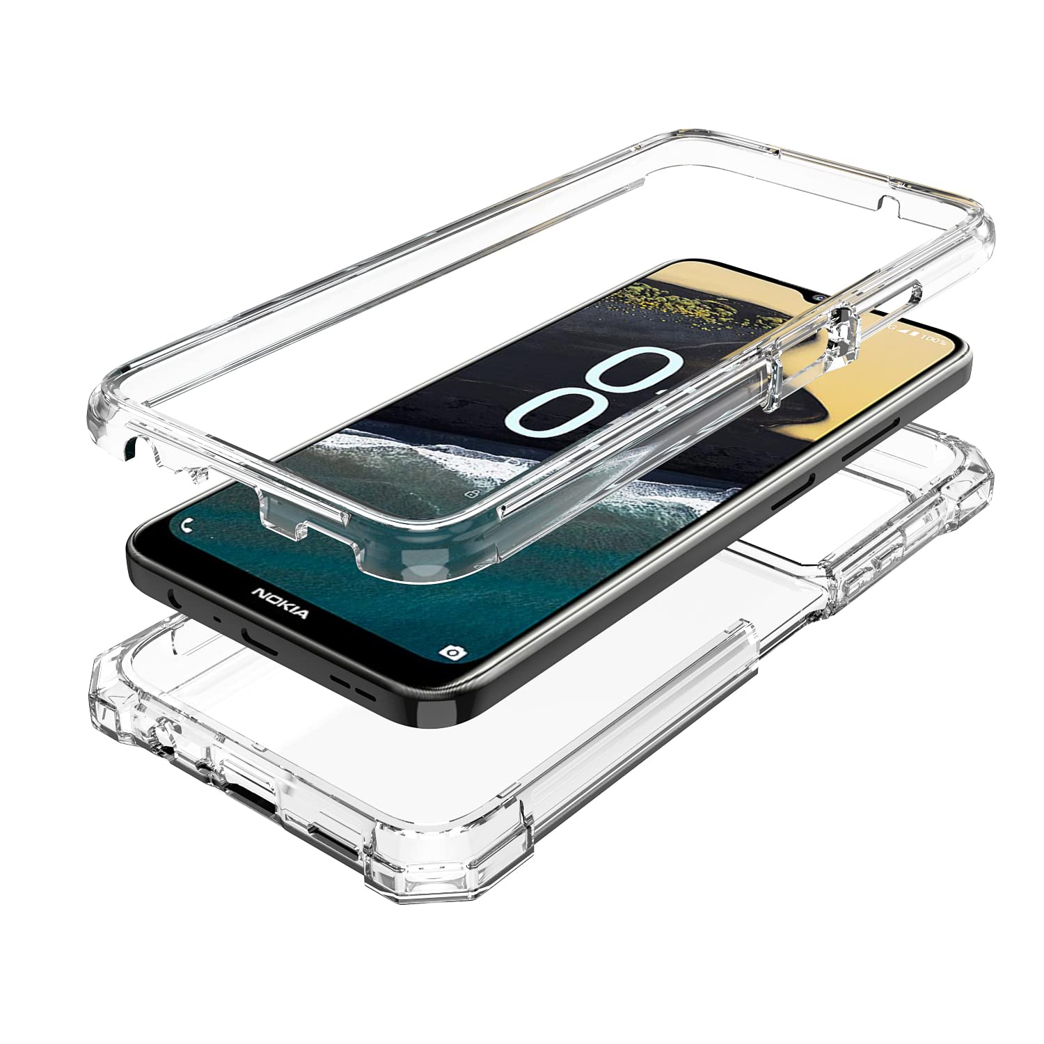 Funda Con Patrón De Astronauta Compatible Con Nokia 1.4 + [2 Unidades