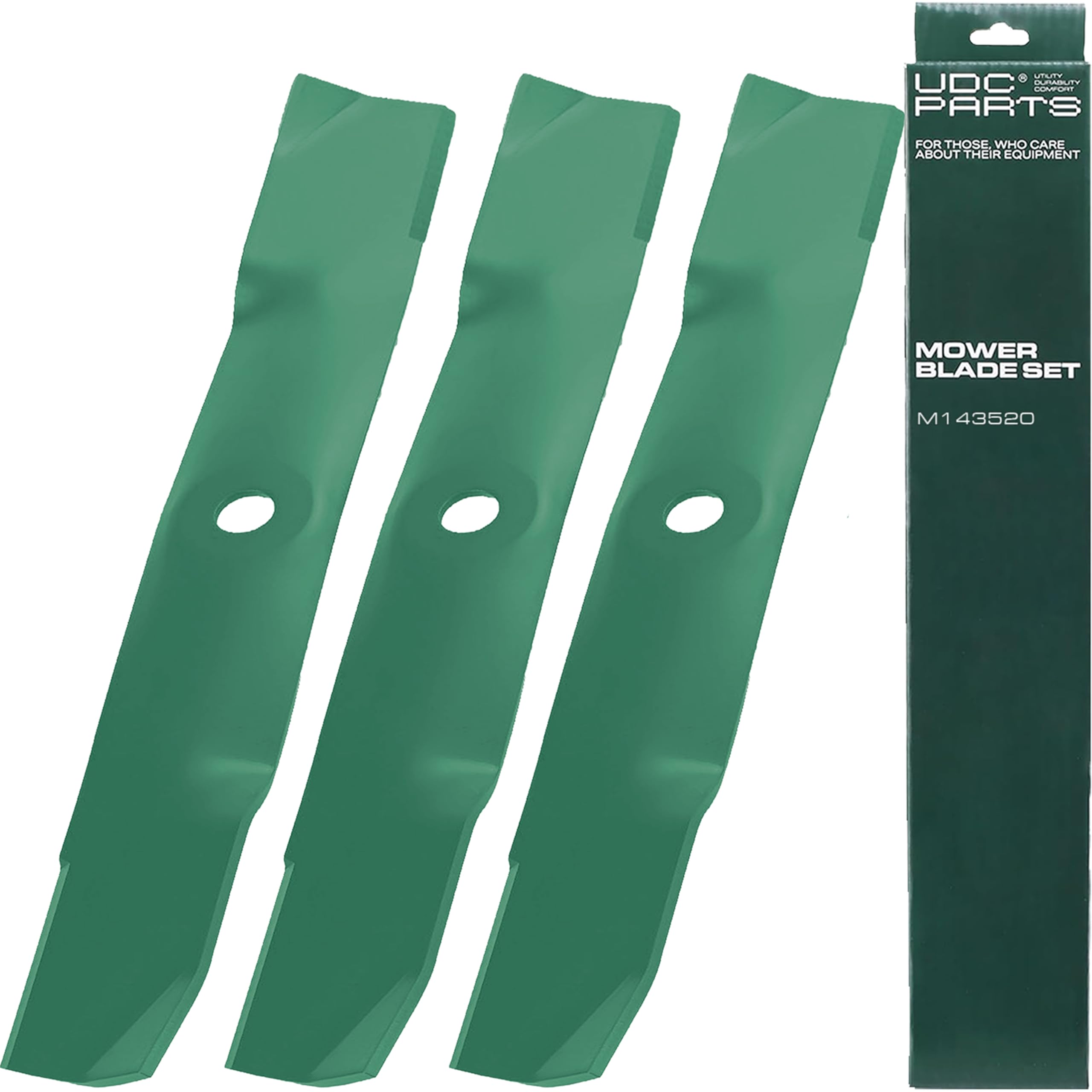 UDC Parts M143520 UC22010 Mower Blades Replacement for John Deere 54 Inch