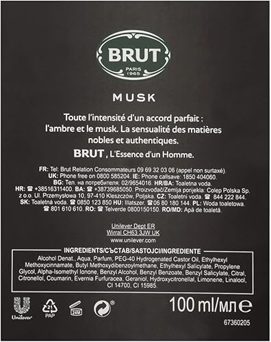 Miniatura 3 de Brut Musk Eau de Toilette en espray para hombre 34fl oz