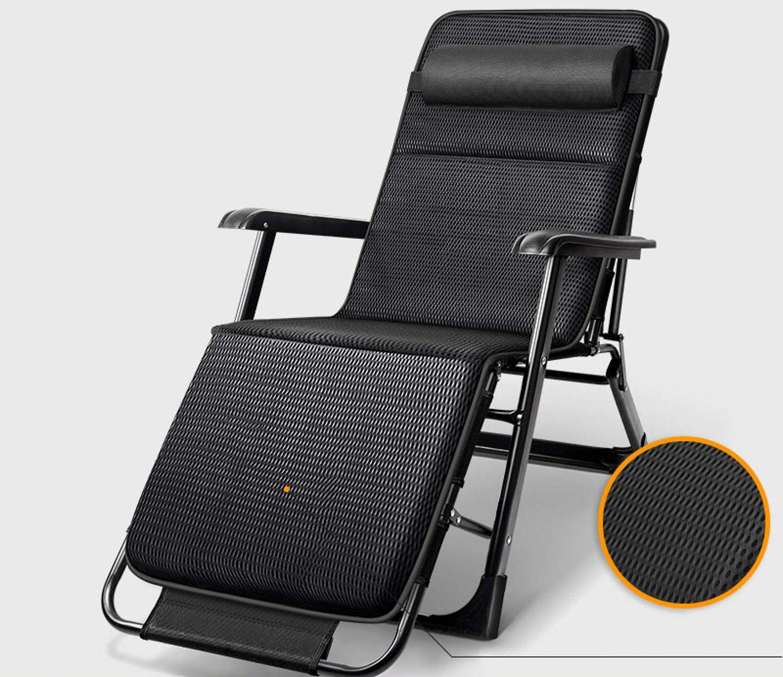 Chaise longue réglable à zéro gravité avec assise rembourrée