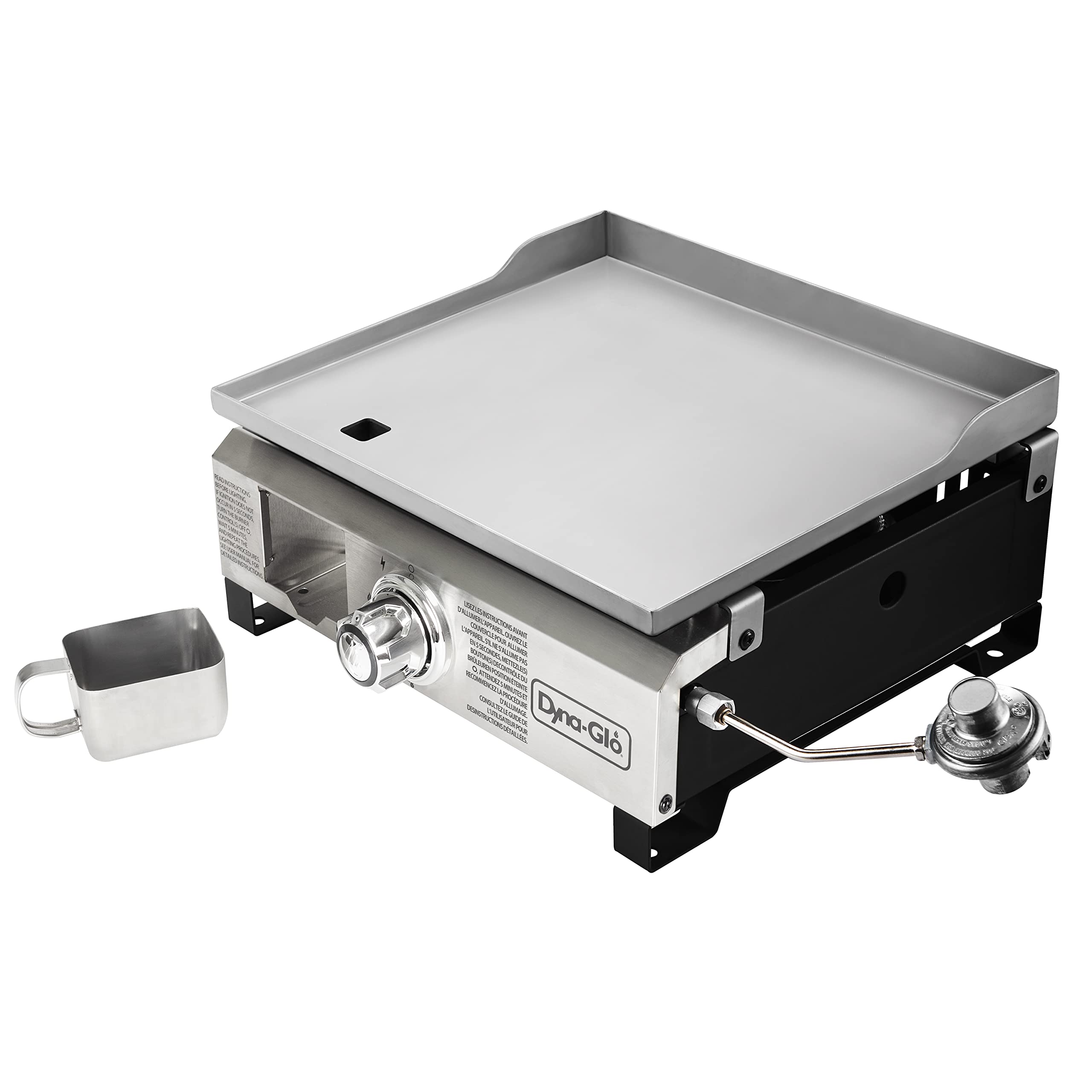 Amazon.com: Dyna-Glo DGL260SNP-D 17 Portable 18,000 BTU Propane Griddle –  Stainless Steel : Patio, Lawn u0026 Garden
