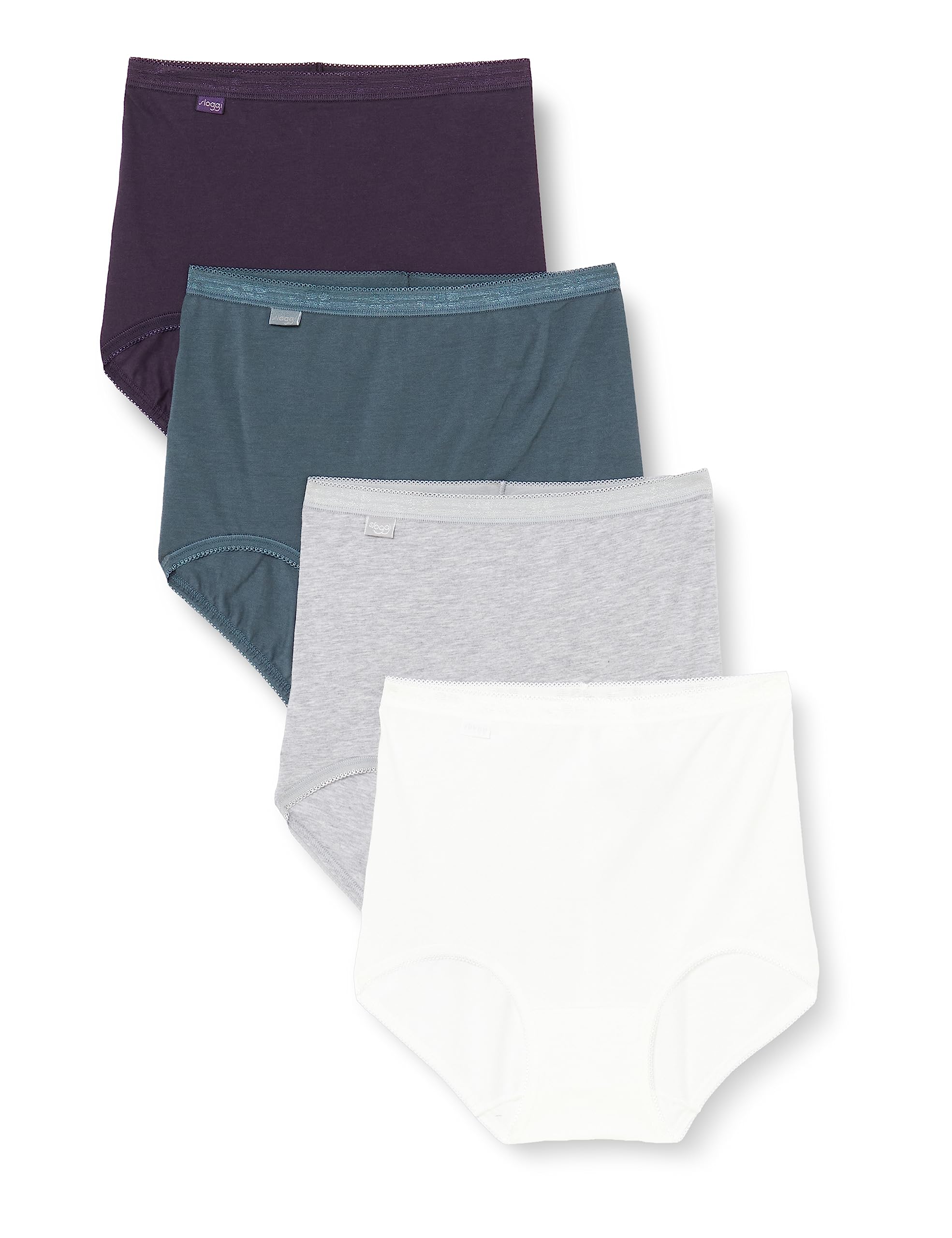 SLOGGI Women's Basic+ Maxi C4P, Multiple Colours 10, 48 (Pack of 4)