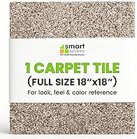 Vista 19 de Smart Squares Easy Street Premium - Azulejos de alfombra hechos en los Estados Unidos, 18 x 18 pulgadas, acolchado suave, aspecto sin costuras