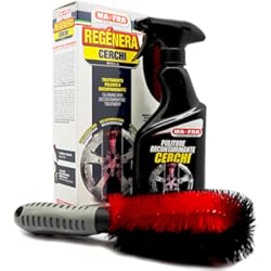 Liquido Para Limpiar Llantas De Coche TRS Ma-Fra, Kit Regenerador de Llantas, Tratamiento Completo de Limpieza y Descontaminación, Compuesto por Spray Limpiador 500 ml + Cepillo Especial