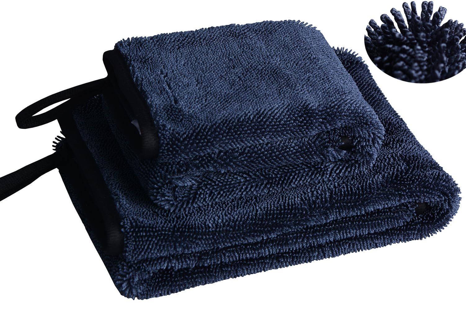 MAYOUTH Car Drying Towel Super Absorbent Microfibre Car Cleaning Cloths 600gsm Twisted loop Scratch-Free for Auto Washing Detailing Motorcycles Polishing Window Glass Lint Free 30X40+40X60cm