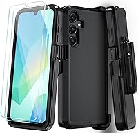 Vista 26 de Qinmay Funda para Samsung Galaxy A16 5G con protector de pantalla HD, resistente, a prueba de golpes y caídas, funda de 3 capas para Galaxy A16