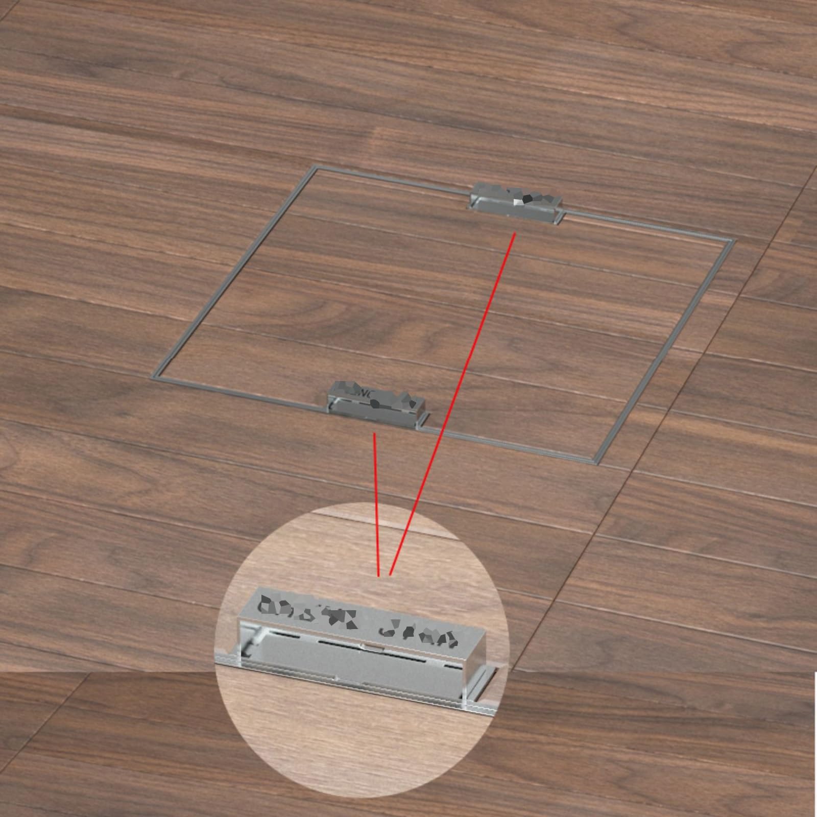 Copertura e base Recular Heavy-Du, 130 x 50 x 5 cm, in plastica, ideale per vialetti e uso esterno, facile accesso per manutenzione, design resistente alle intemperie