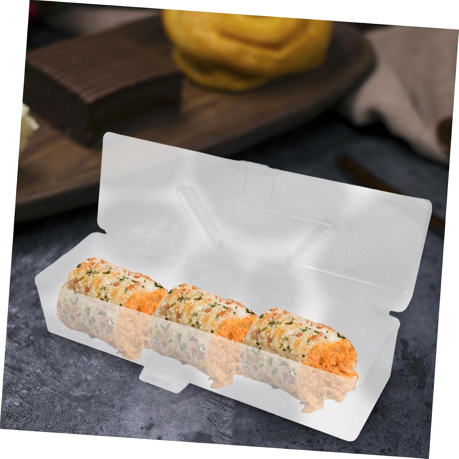 Reusable Cake Roll Carrier Handle Versatile Bakery Box Effortless Transportation and Freshness Preservation for Cake and Other Baked Goods