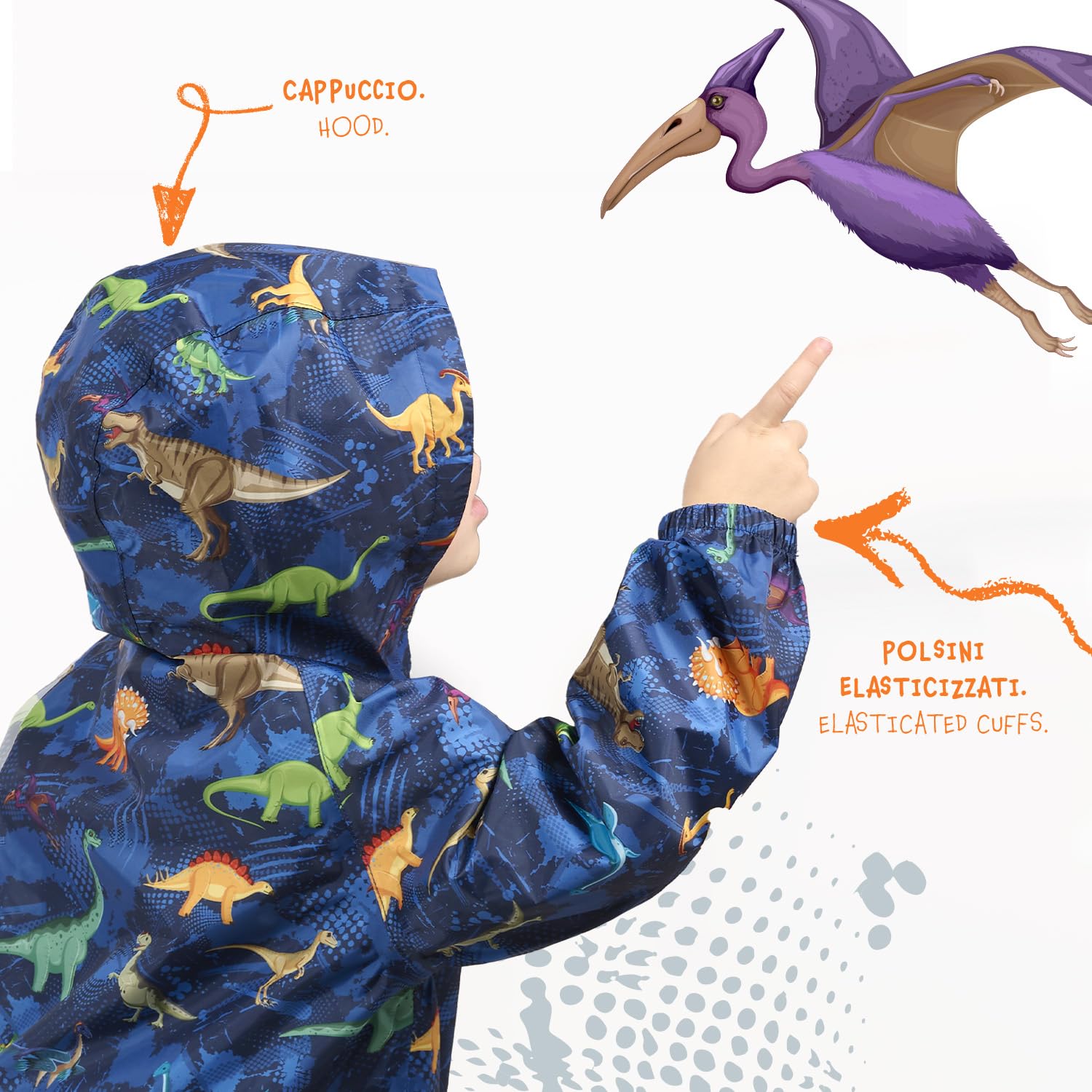 Veste Imperméable et Pantalon de Pluie Enfant - Combinaison de Pluie Légère 2 Pièce Fille Garçon - Manteaux Vetements Impermeable avec Capuche