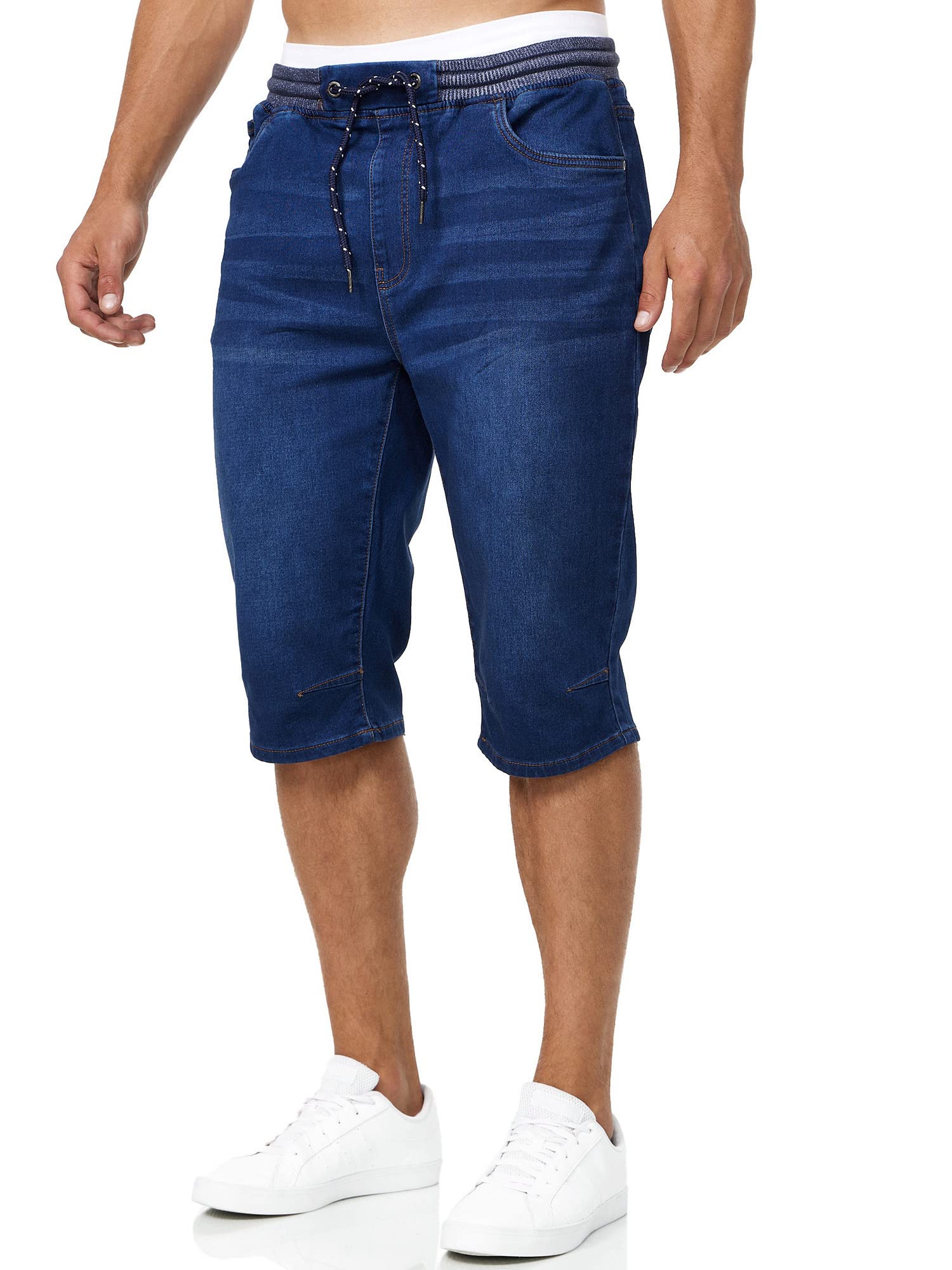 Indicode Hombres Vasile Shorts Vaqueros con 5 Bolsillos