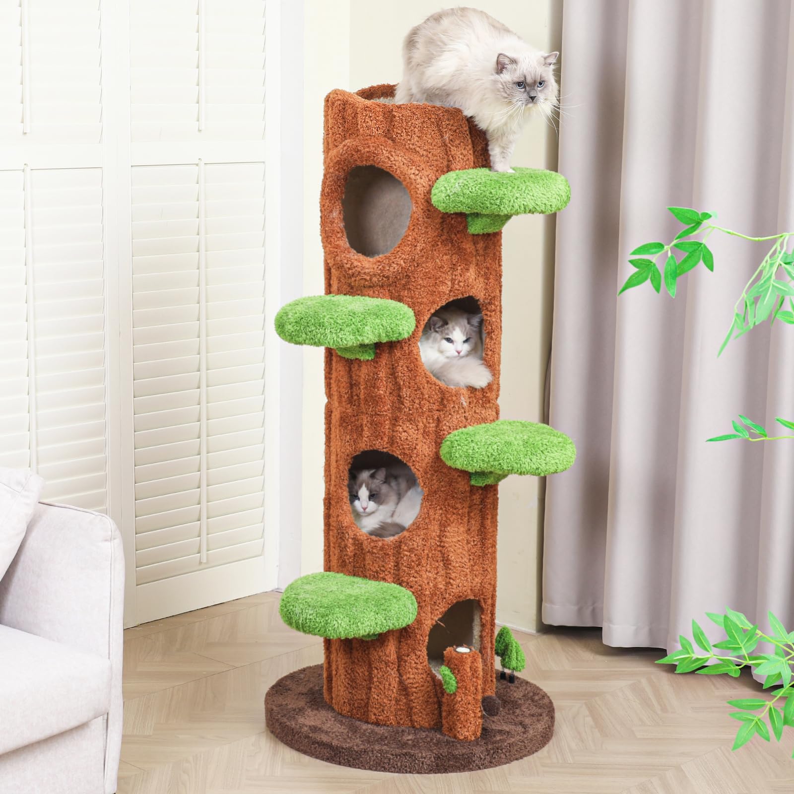 MTG プレイマット 猫 Cat Tree Forest 森 Cat Tree Forest Playmat | Alayna Danner