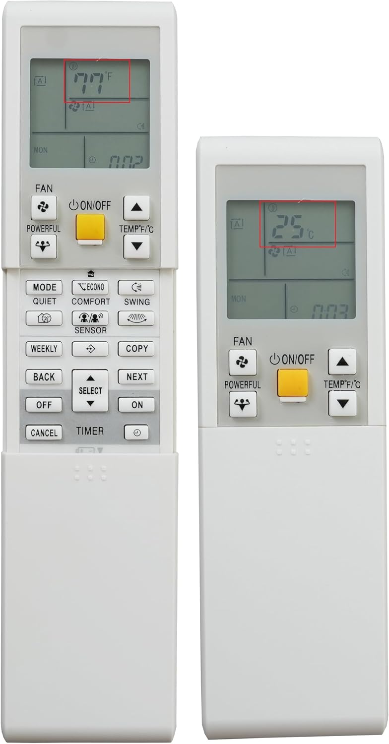 Universal Replacement Remote Control Compatible for Daikin