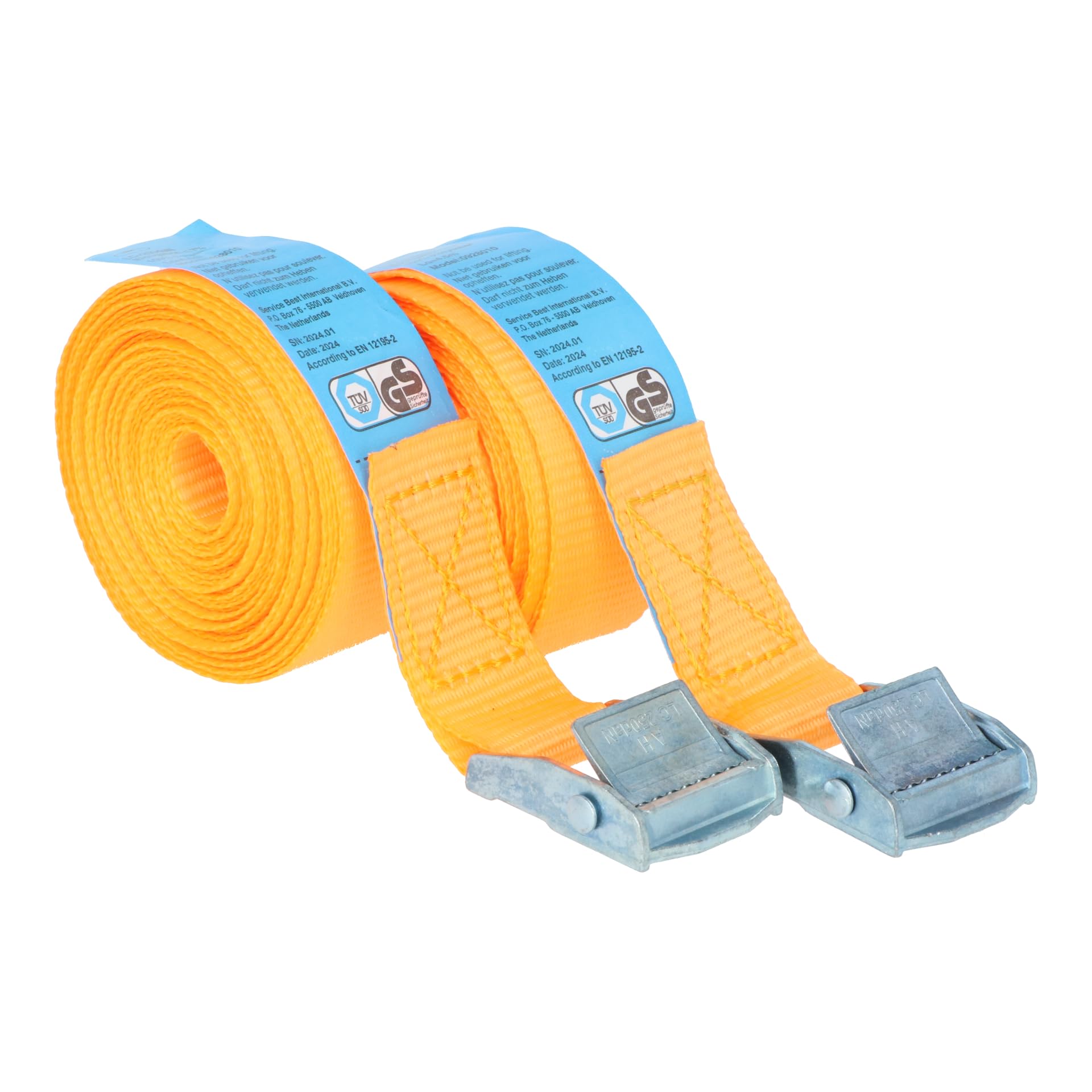 Carpoint Tie Down Straps 2 x 4,5m
