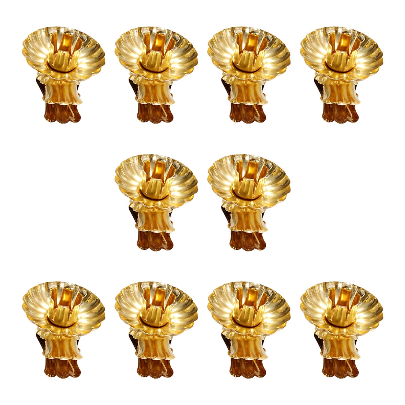 Piceioep 10Pieces Decorative Stand Clips Practical Iron Holders for Wedding Centerpieces and Home Decoration Iron Holders