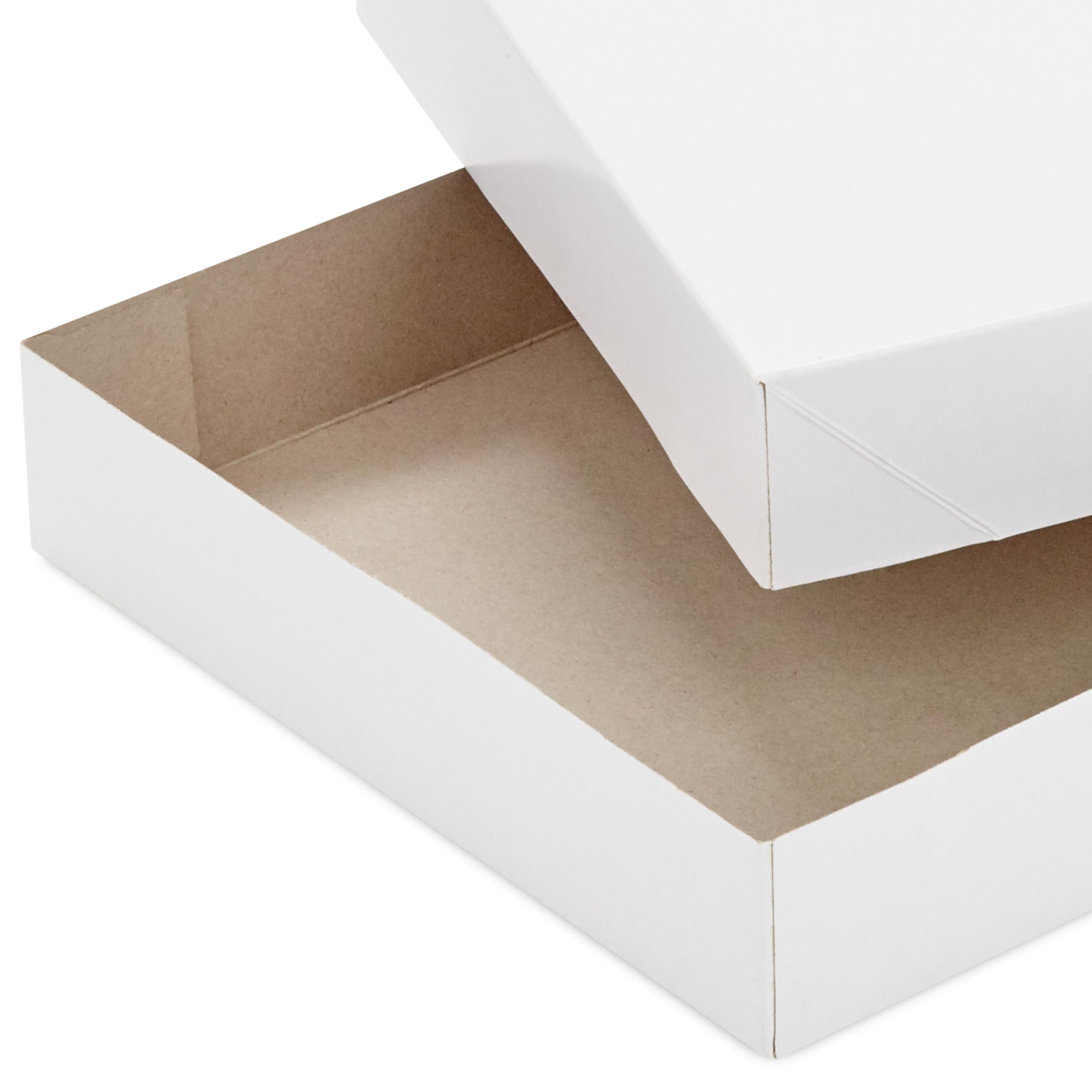 Hallmark Weiße Geschenkboxen, verschiedene Größen (12 Boxen mit Deckel: 4 kleine 27,9 cm, 4 mittelgroße 35,6 cm, 4 große 40,6 cm) für Geburtstage, Weihnachten, Chanukka, Babypartys