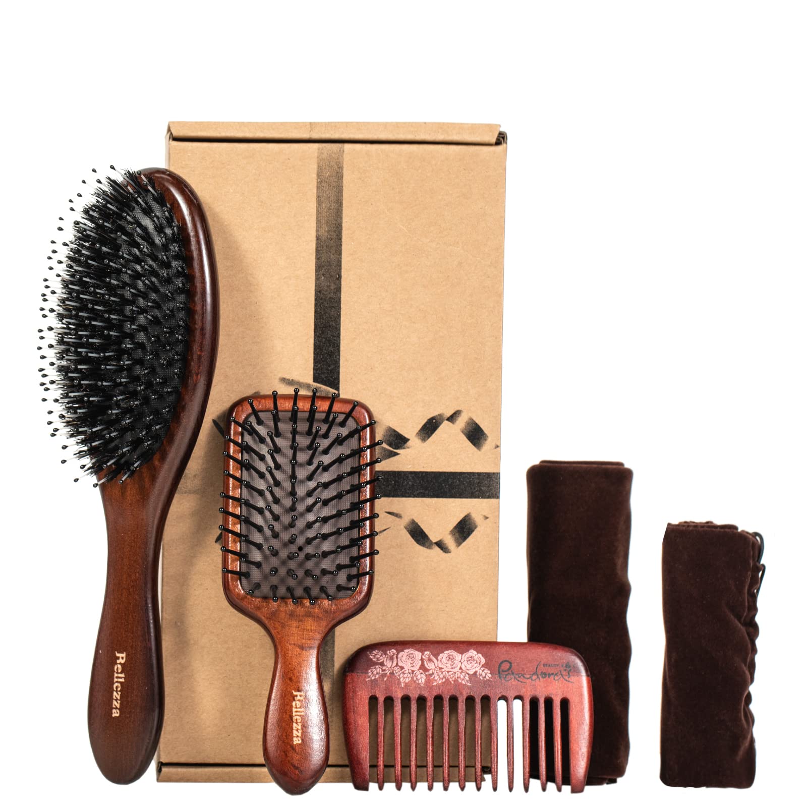 FLS-HBS005 Boar Bristle brush 3 Piece Set
