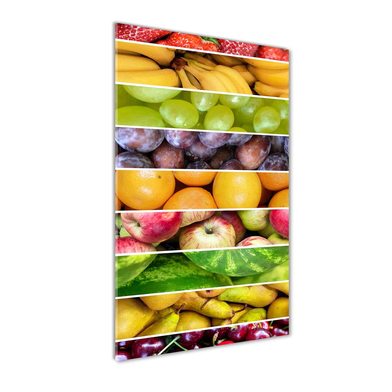 Image sur Verre Panoramique Tulup Fruits Multicolores pour Salon Moderne