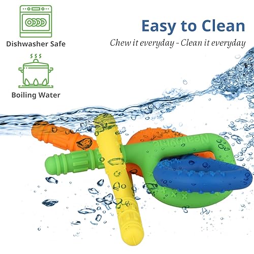 Miniatura 6 de Juguetes sensoriales originales para niños autistas, palitos de silicona para masticadores autistas, TDAH, SPD, estimulación motora oral o