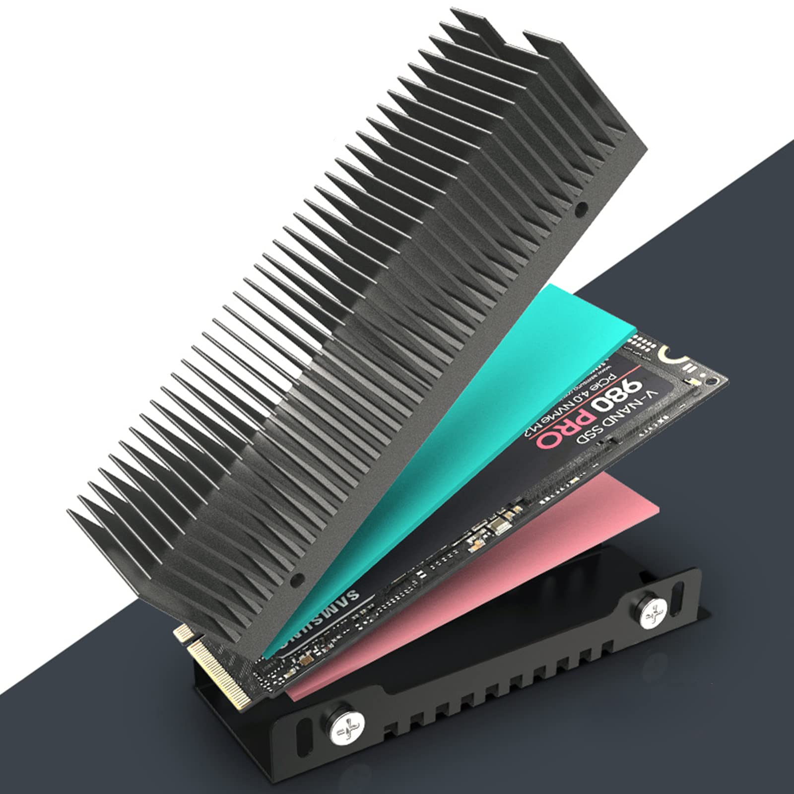 Disipador De Calor M2 JEYI M.2 NVME NGFF 2280 SSD Almohadilla T Rmica