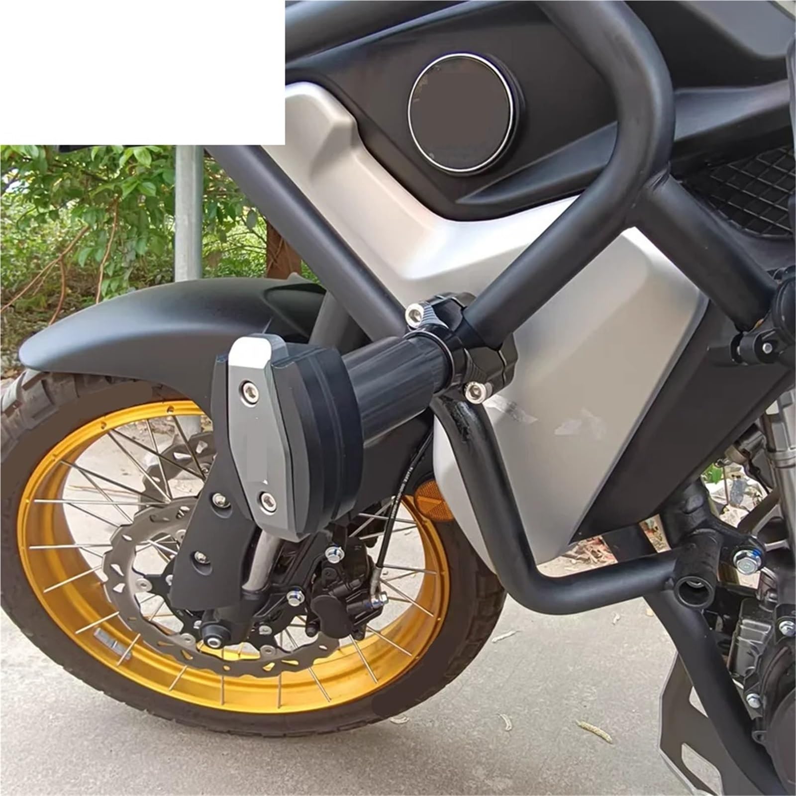 Przednie tylne koło oś widelca suwaki Uniwersalne akcesoria motocyklowe Zacisk Crash Protector Suwaki ramy motocykla Crash Pad(28-33mm C BK 1Pair)