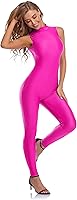 Vista 2 de speerise - Overol de elastano para mujer, con cremallera, sin mangas, ajustado al cuerpo, leotardo para disfraz
