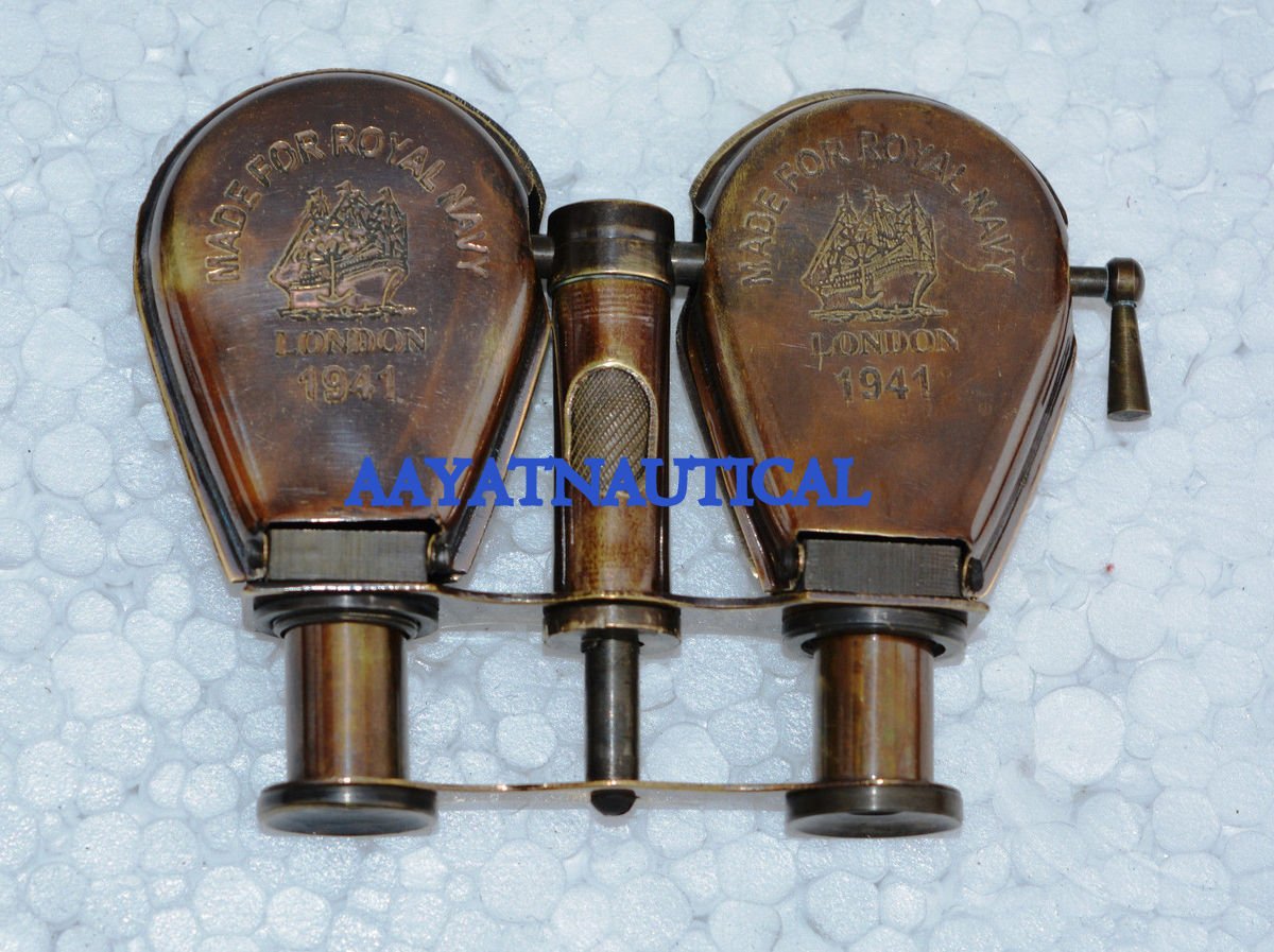 Handmade Brass Opera Glasses 1941 Pocket Folding Binocular londan Navy Replica