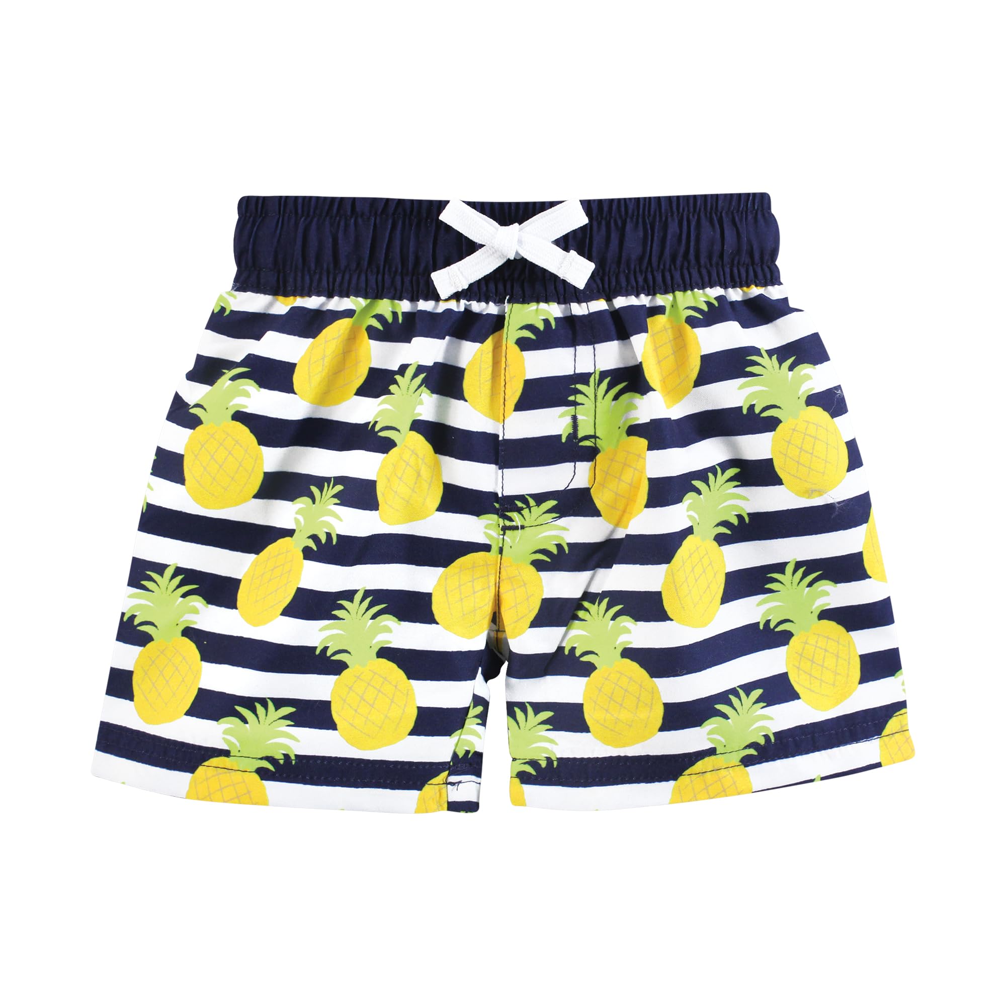 Hudson Baby Unisex Baby Swim Rashguard Set, Pineapple, 5T