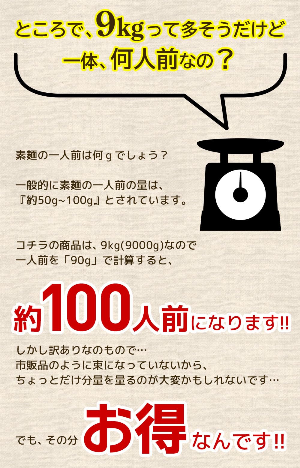 Amazon.co.jp: 訳あり素麵 島原手延素麺 9kg (3kg × 3袋) 1箱 約100