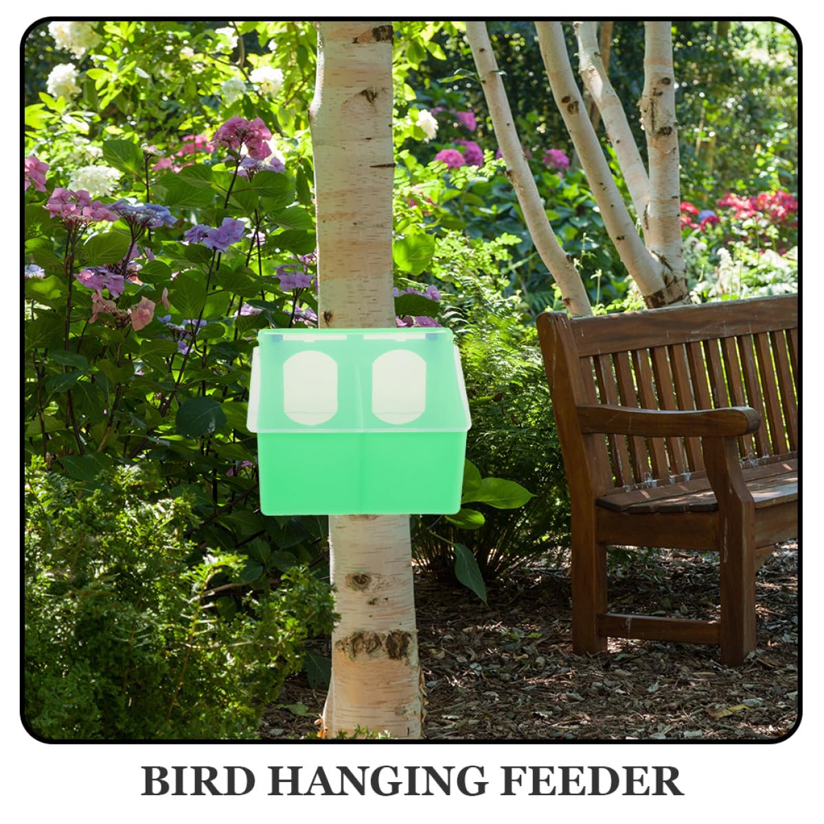 Amosfun 3 Stück Vogelfutterspender zum Aufhängen für Kleine Vögel und Papageien Kunststoff Grün Multi Fach und Spritzschutz Geeignet für Vogelkäfig