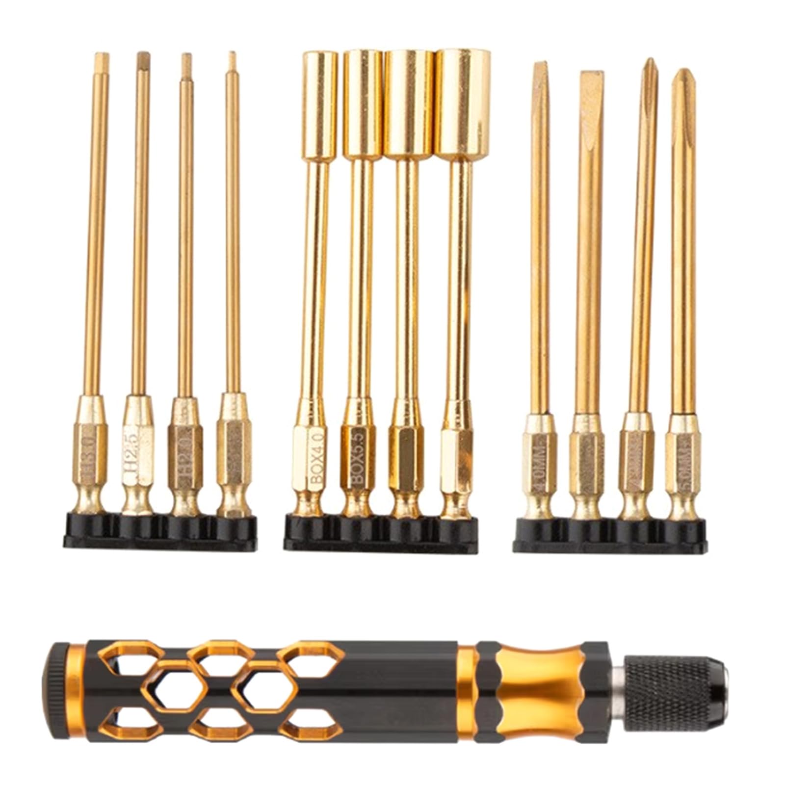 12 en 1 Tournevis Hexagonal Spanner Tournevis Atelier Outil à Main Clé Outil de Maintenance pour Télécommande Voiture Modèles et Accessoires d'entretien ménager