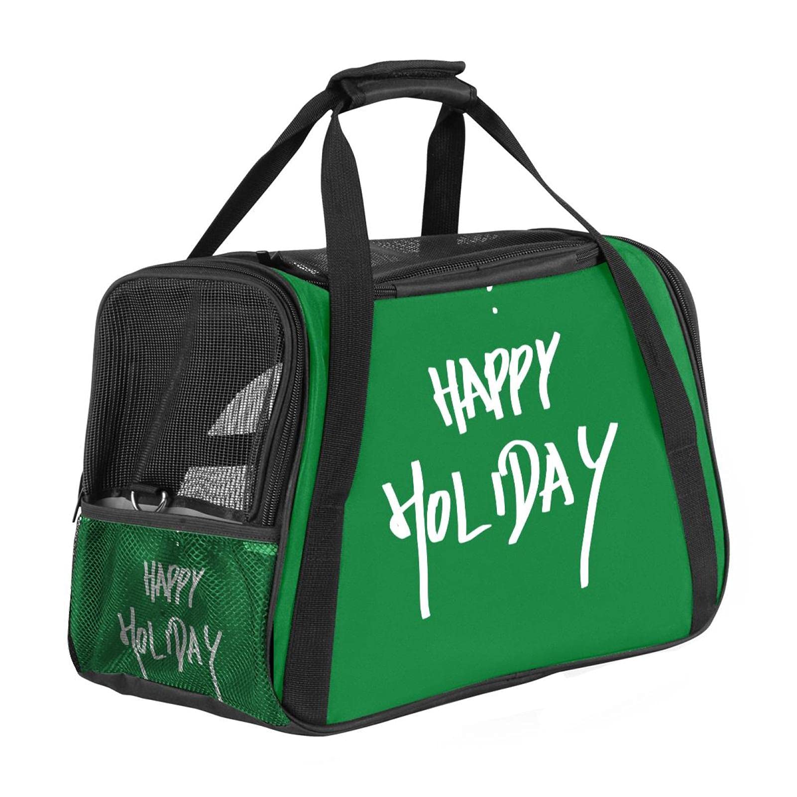 Sac de transport animal approuvé cabine avec côtés doux couleur verte