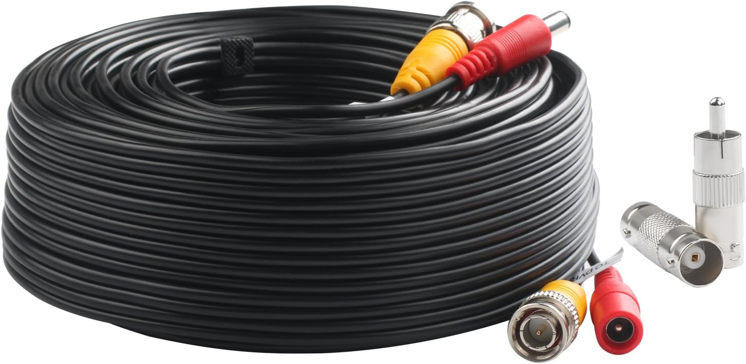 Amazon.com : WILDHD Bnc Cable 4x150ft All-in-One Siamese Video and ...