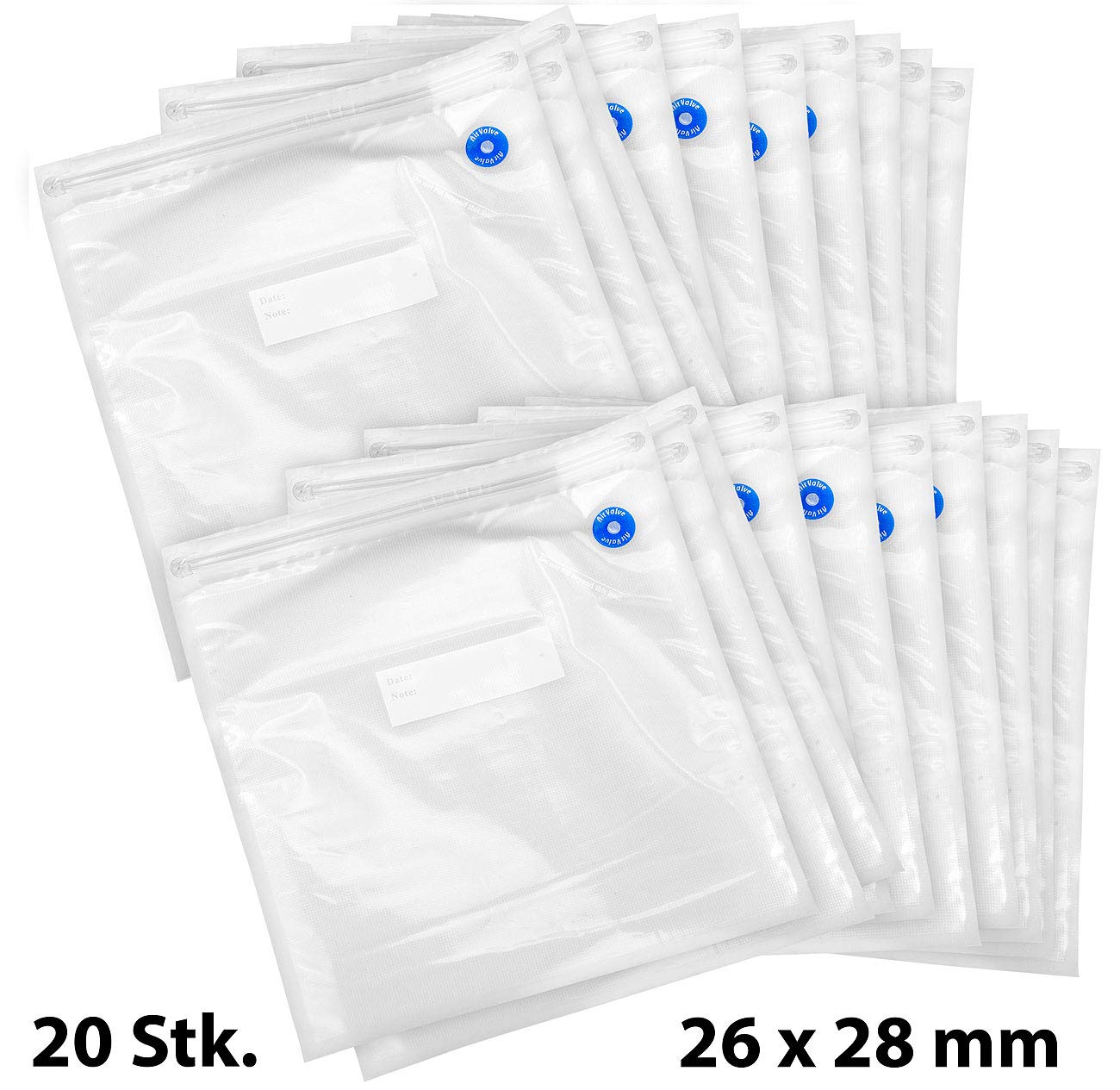 Rosenstein & Söhne Vakuumierbeutel 200 Stück – 15x20 Cm, Kochfest, Sous-vide-tauglich