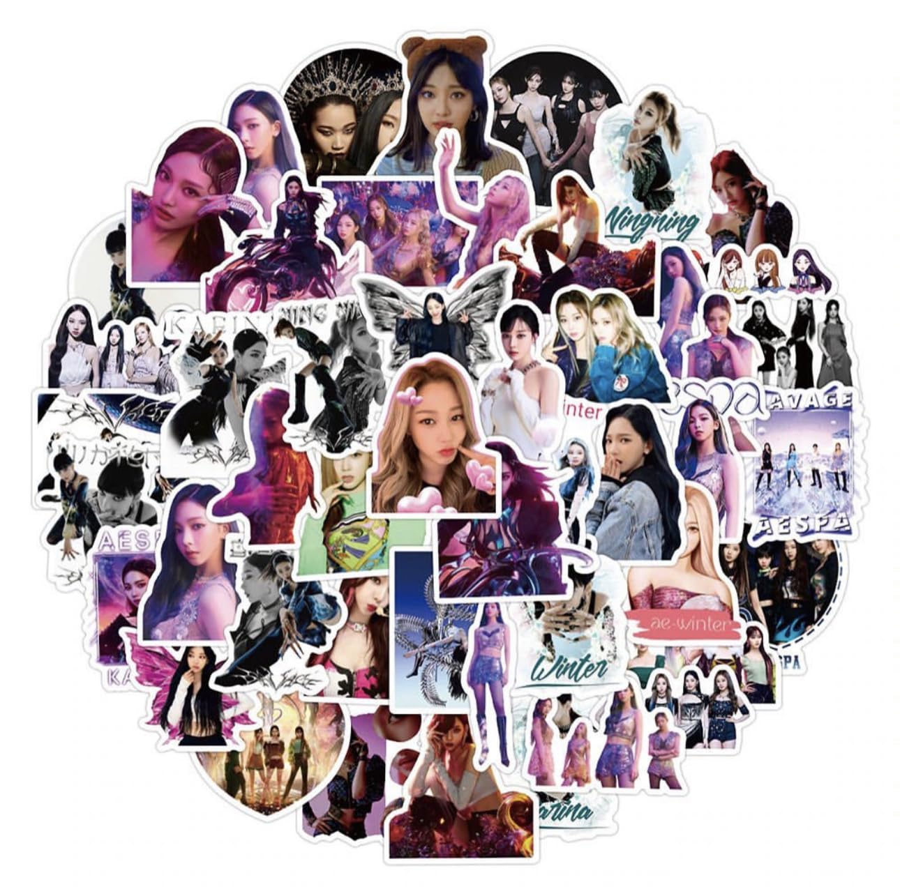 Pricks® Aespa 50 Stickers Kpop Idol South Korean Girl Group SM