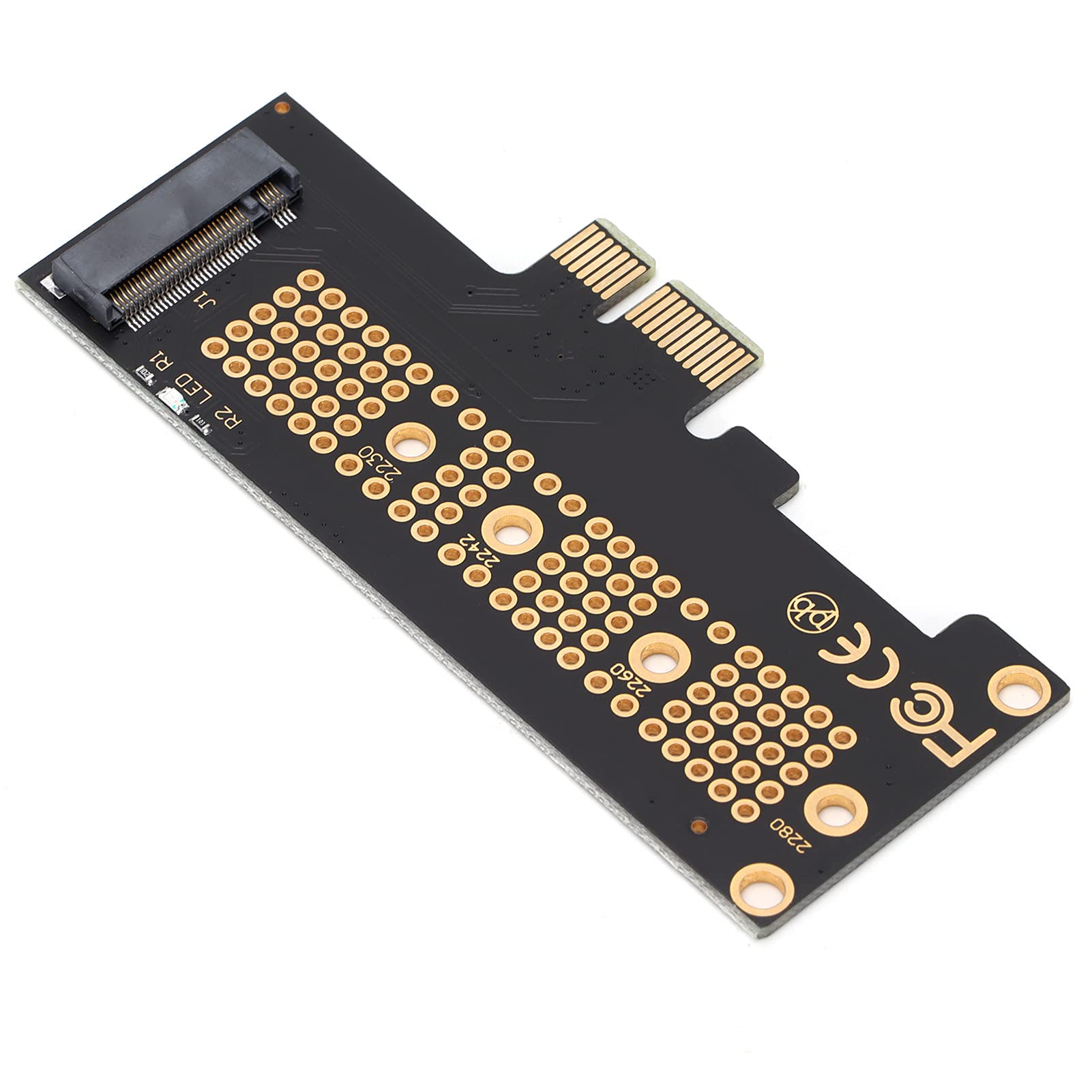 Adattatore PCIe M.2, Convertitore M.2 NVME e AHCI NGFF (non per SATA) da SSD a PCIe 3.0, Compatibile con la Dimensione 2280 2260 2242 2230, per 7/8/10 Linux(PCIE x1)