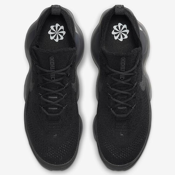 Nike Mens Air Max Scorpion Flyknit DJ4701 003 Triple Black - Size 11, Black/Anthracite-anthracite, 7 UK
