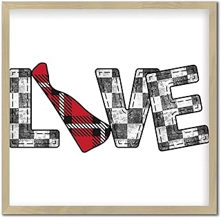 Love DELAWARE Wood Framed Printed Sign Rustic Decor Personalized America 50 States USA Souvenir Gift Signs Antique Wood Pallet Wall Plaque Sign for Shelf Dinning Room Porch 12x12in